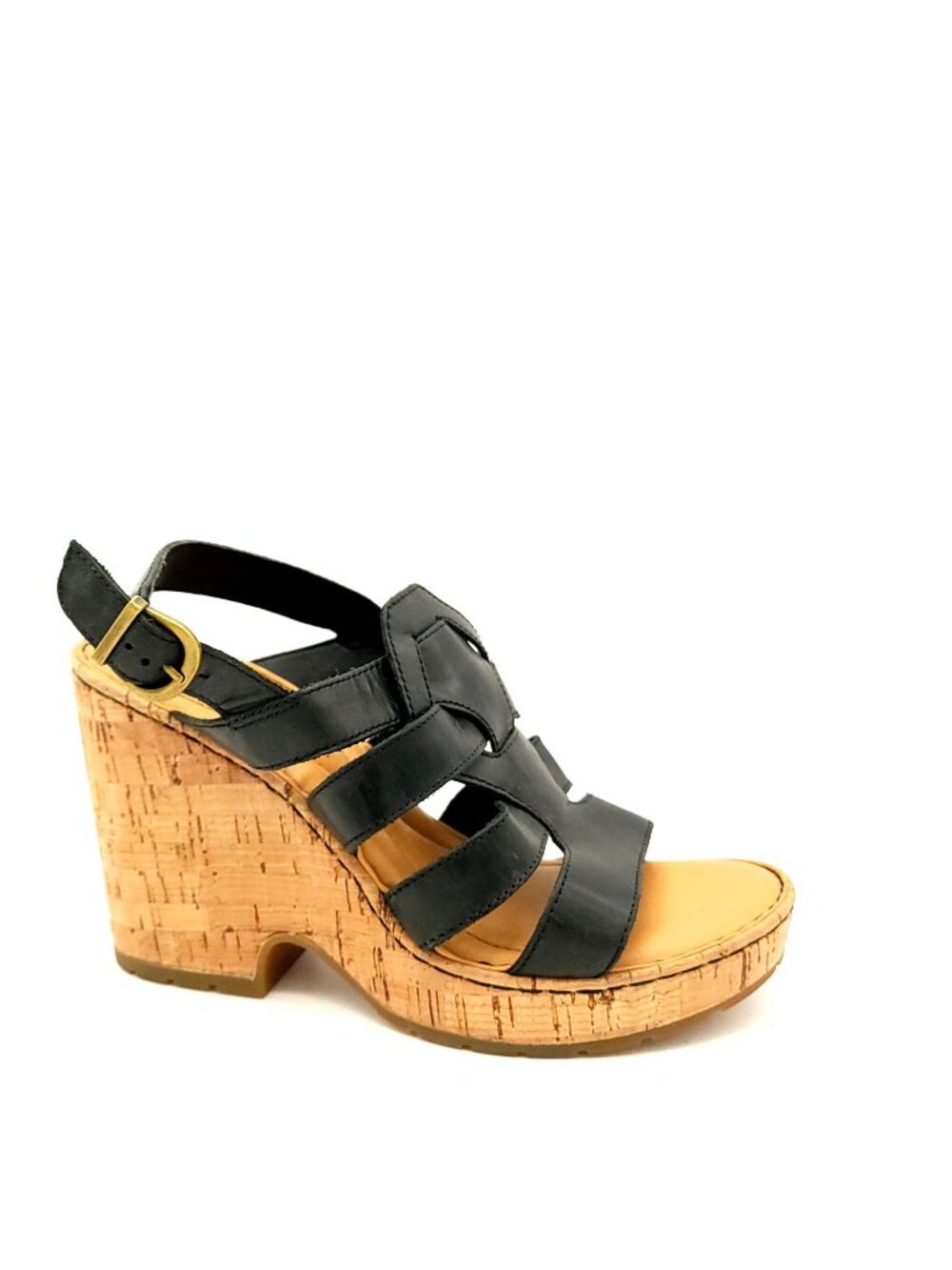NEW Born Wedge Sandals Womens 9 Casual Comfort Timeless Black Whimsygoth